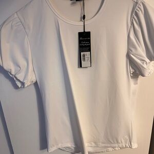 Greyson White Puff Sleeve Top
